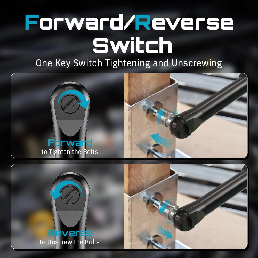 Clé à Cliquet Électrique Longue Portée