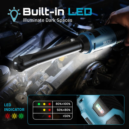 Clé à Cliquet Électrique Longue Portée